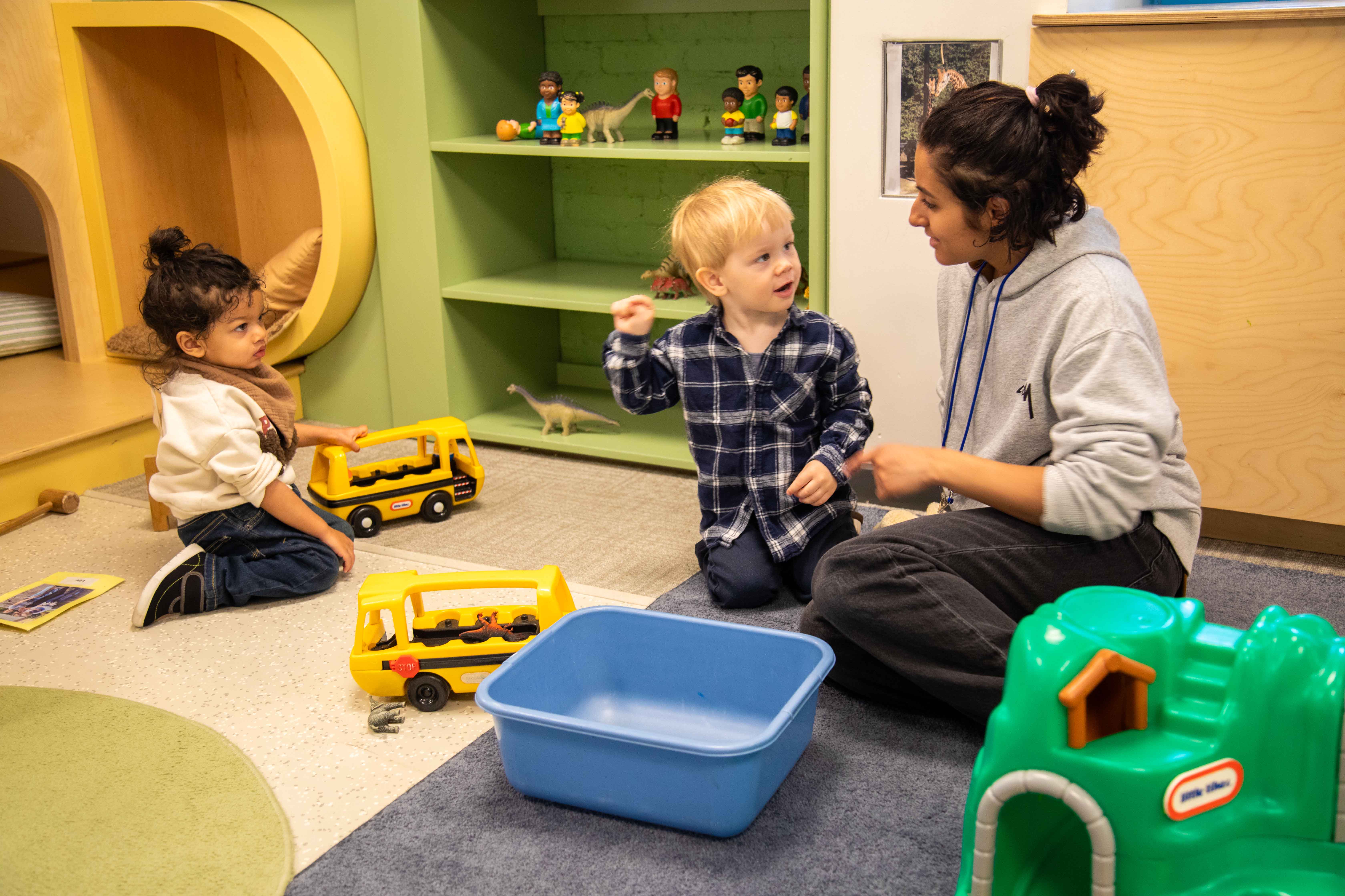 Toddler Center Seminar Student with Toddlers