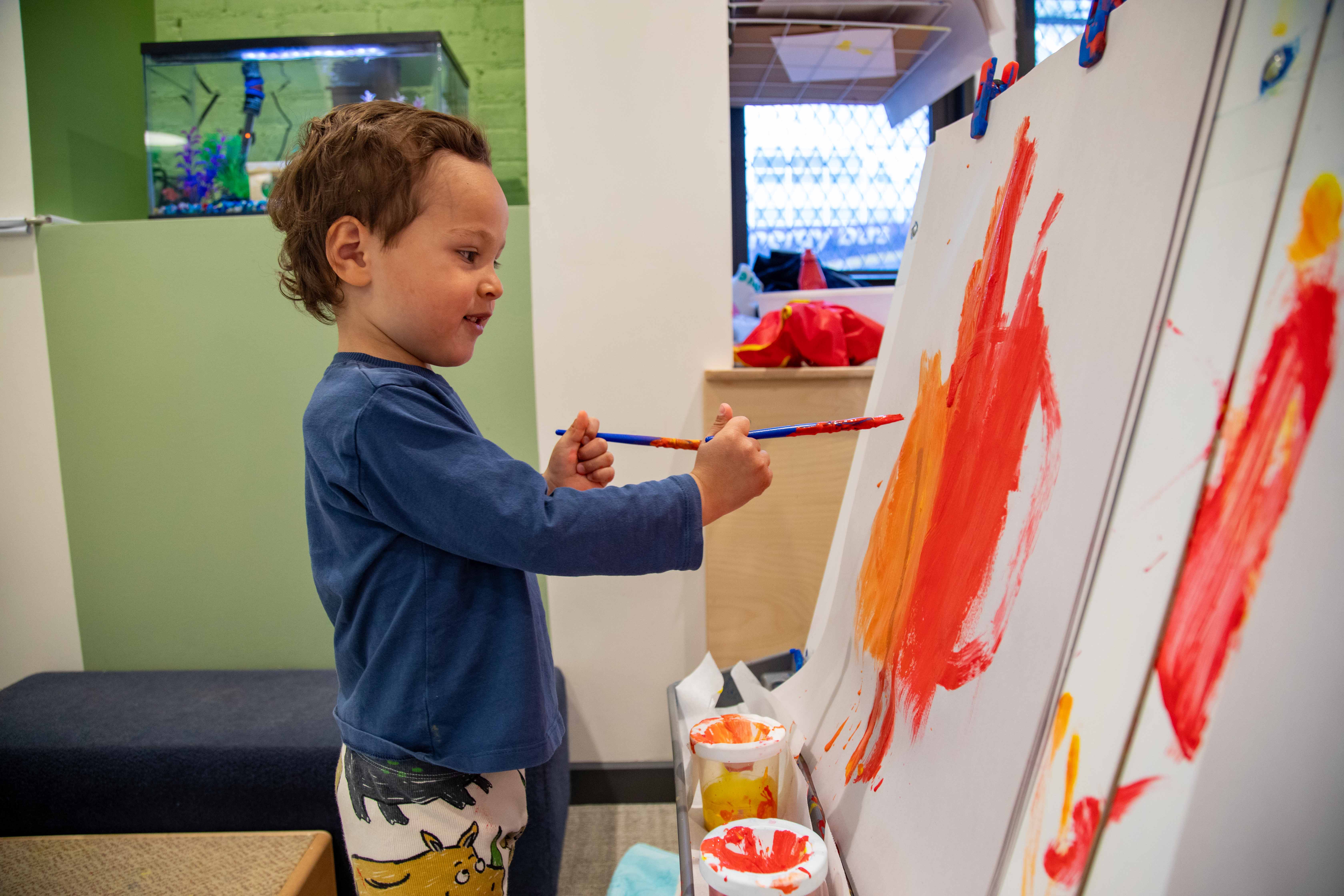 Toddler Center Solo Painting