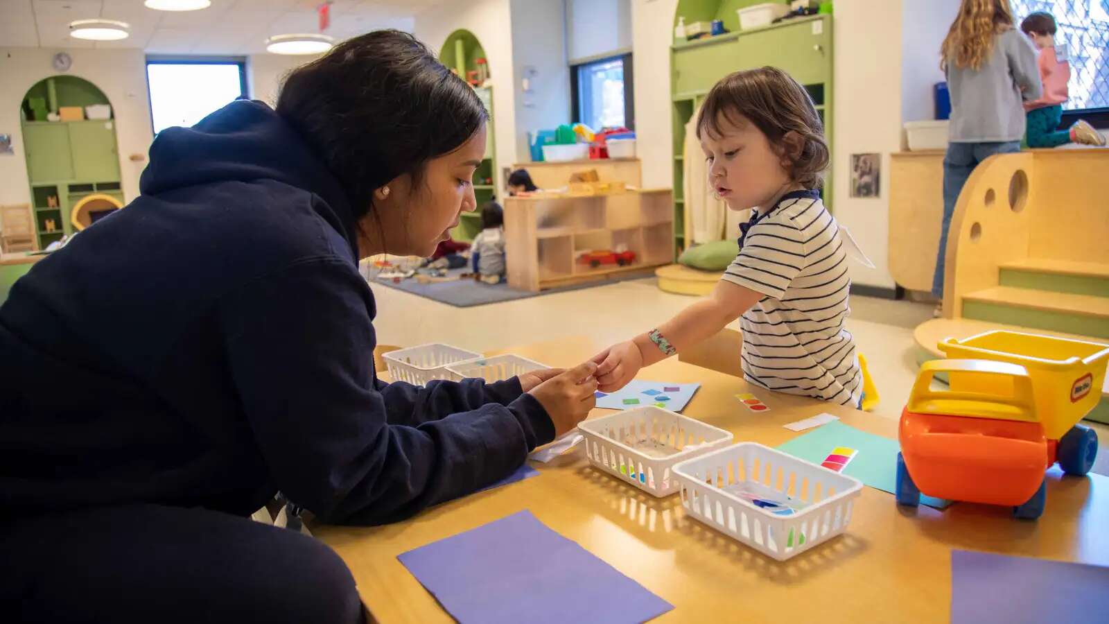 Toddler Center Seminar Student at Table